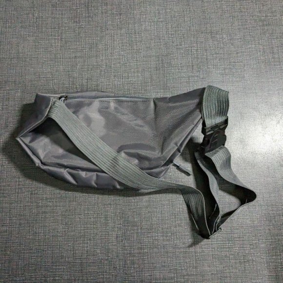 Blue And Grey Fanny Pack With Clip - Picture 2 of 4